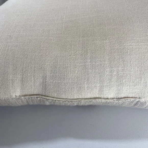 Lux Loom Mushroom Pillow Hand Woven Cotton Shroom Serenity Neutrals 14"x 20" - Picture 9 of 16